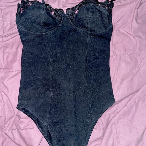 Black victoria secret body suit XS - Picture 1 of 3